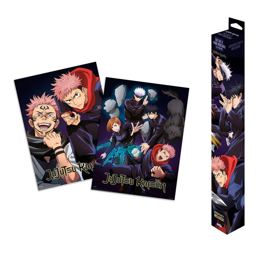 Grupo Erik Jujutsu Kaisen - Jujutsu Kaisen Ensemble de miniaffiches - Multicolore
